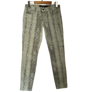JOE’S “HIGH WATER” SNAKESKIN‎ PRINT ANKLE CROPPED SKINNY JEANS SIZE 27 NWOT